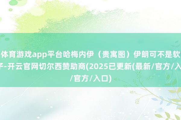 体育游戏app平台哈梅内伊（贵寓图）伊朗可不是软柿子-开云官网切尔西赞助商(2025已更新(最新/官方/入口)