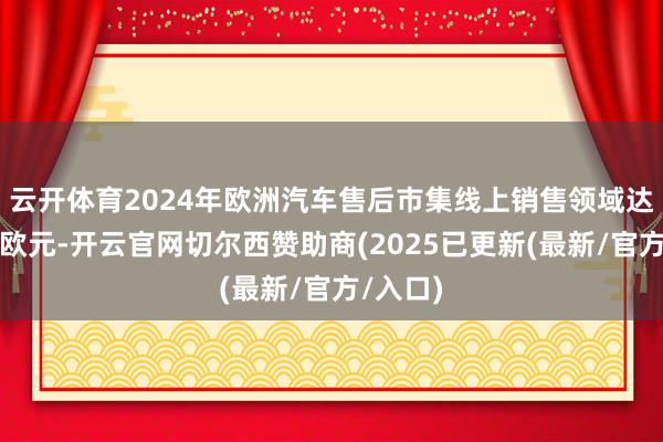 云开体育2024年欧洲汽车售后市集线上销售领域达数百亿欧元-开云官网切尔西赞助商(2025已更新(最新/官方/入口)