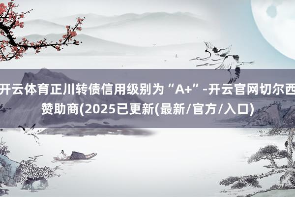 开云体育正川转债信用级别为“A+”-开云官网切尔西赞助商(2025已更新(最新/官方/入口)