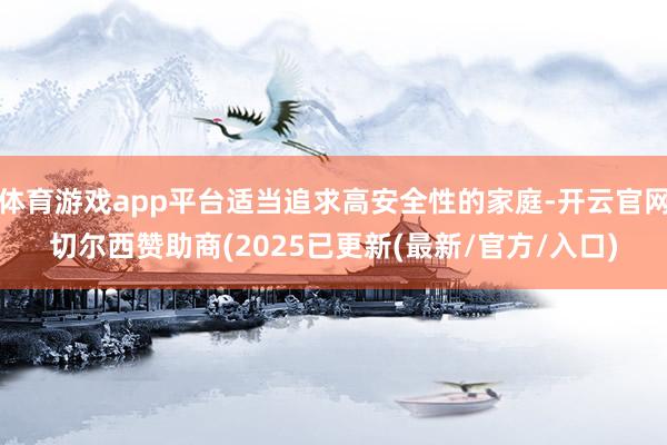 体育游戏app平台适当追求高安全性的家庭-开云官网切尔西赞助商(2025已更新(最新/官方/入口)